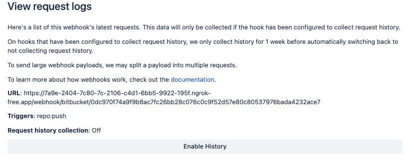 Enabled History Enable History